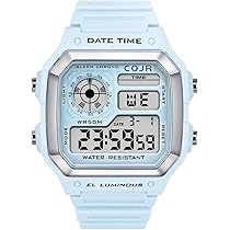 Amazon.co.jp: [COJR] デジタル腕時計 メンズ 5気圧 防水 腕時計