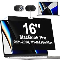 Amazon | MacBook Pro 16 覗き見防止フィルター マグネット式