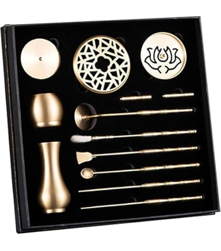 源氏香合せ 香道具セット Amazon.co.jp: 【茶道具・香道具セット】 源氏香図帖 ＋ 香木 白檀