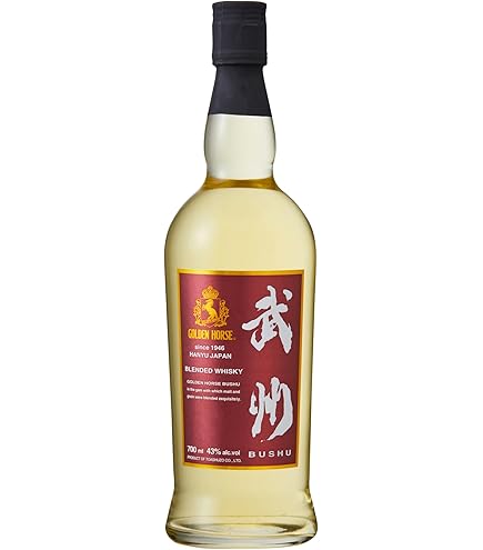 Amazon.co.jp: 東亜酒造 ウイスキー ゴールデンホース 武蔵 瓶 箱入