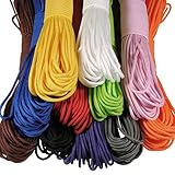 ランフィー　30.5 メートル/100FT 550 ナイロン Paracord 7 ストランドコアパラシュート文字列ロープキャンプ緊急サバイバル