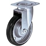 ハンマーキャスター(Hammer Caster)軽量キャスタｰ 旋回式ゴム車輪 100mm 4202S-1R100