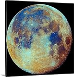 Filipe Alvesプレミアムシックラップキャンバス壁アート印刷題名Colored Moon地質違い 20" x 20" stalv100012s_24_20x20_none