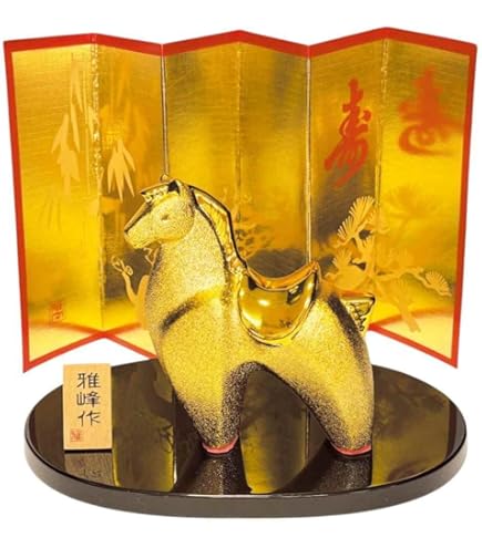 インテリア　額瓦　美術陶器　【午】 馬 インテリア 額瓦 美術陶器 【午】 馬