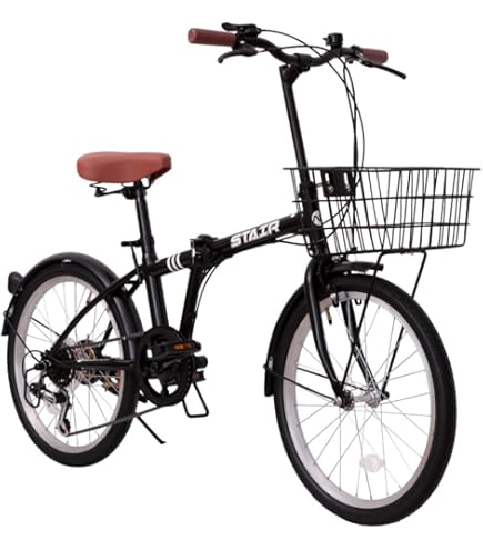 Amazon | 折りたたみ自転車 折り畳み自転車 シマノ6段変速 20