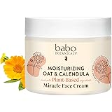 Babo Botanicals Miracle Moisturizing Baby Cream, 2 Fluid Ounce, Best Face Cream With Natural Colloidal Oatmeal for Eczema, Dr