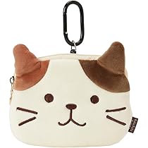 Amazon | [ふくふくにゃんこ] パスケース リール付き ぬいぐるみ