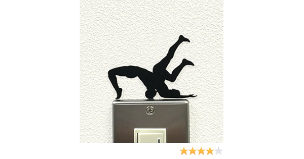 Amazon Co Jp ウォールステッカー プロレス ジャーマンスープレックスホールド ホーム キッチン