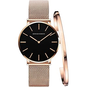 レディース 腕時計 Hannah Martin おしゃれ クラシック シンプル 女性 時計 ビジネス 日本製クオーツ バ…
