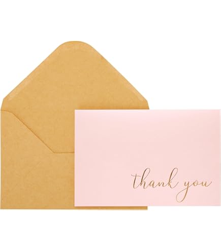 Cards And Envelopes 30 Pack Thank You Cards With Envelopes - Blank Note Cards For Weddings, Baby Showers & Business (Light Blue) Bridal Shower Card - View #3