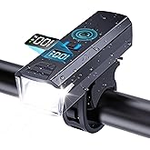 【超高輝度・遠距離照射】 自転車 ライト 光センサー 高輝度 2000ルーメン 小型 IPX7防水 5つ点灯モード 180°大ワイド照明 自動点灯 自転車ヘッドライト クロスバイク/ロードバイク ライト USB充電式 TYPE-C LED残量表示 取