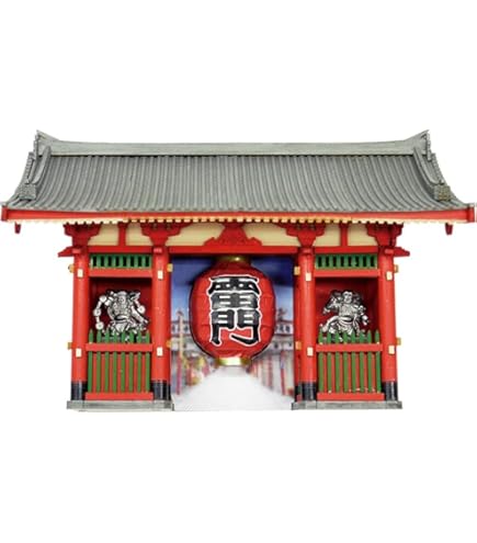 Amazon | ウッディジョー 1/50 雷門 塗装タイプ 木製模型 組立キット