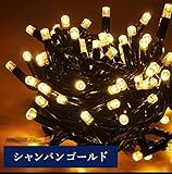 iimono117　高輝度 LED イルミネーション ［ 6ｍ ～ 120ｍ ］ 完全防水 IP65 屋内外装飾 (30ｍ(500球), シャンパン)