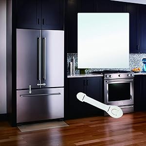 冷蔵庫 マット キズ防止 凹み防止 53*62cm ～200Lクラス 無色 透明 ベービーガードロック3枚付き HOML…