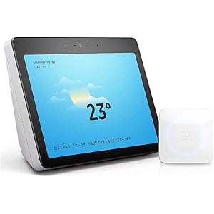 Echo Show (エコーショー) 第2世代 - スクリーン付きスマートスピーカー with Alexa、サンドストーン + Nature スマートリモコン Remo mini