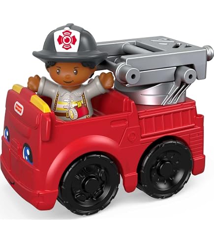 Fisher-Price Little People Ambulance – Schiebe-Spielzeug Mit EMT-Figur Für Kinder Ab 1 Jahr