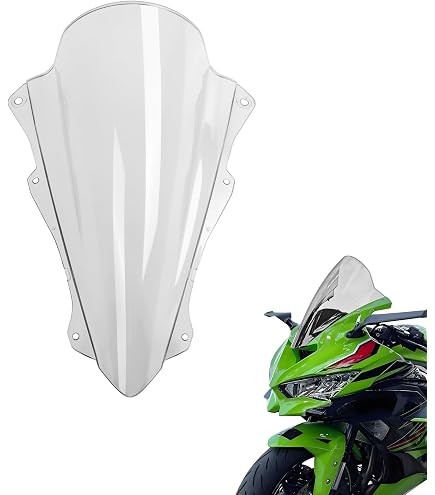 Amazon | SHINKXMT オートバイ用フライスクリーン ZX4R 風防 ウィンド