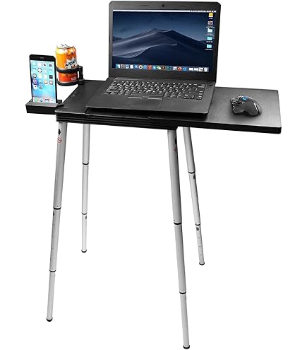 Amazon | ポータブルモバイルスタンディングノートパソコンデスク