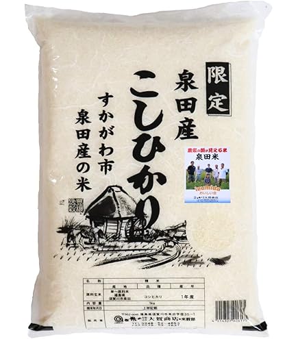 Amazon.co.jp: 令和7年産福島県中通り産にじのきらめき (20kg(5kg4本