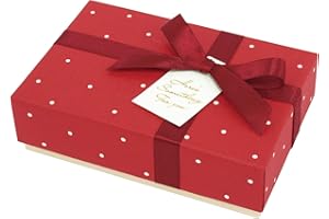 インディゴ チョコレートボックス トリュフ6個用 ドット/レッド VB715