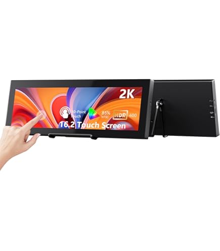 Amazon.co.jp: LESOWN 8.8インチワイドタッチスクリーンモニター LCD