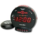 Sonic Bomb SBB500SS Loud Plus Vibrating Alarm Clock - Black- UK Version [並行輸入品]