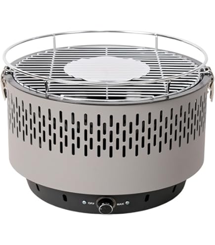 Amazon | 無煙 バーベキュー コンロ 木炭セットですぐ始められる