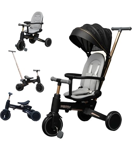 Amazon.co.jp: 【ASOWTREND】 子供用三輪車 7in1 折りたたみ 手押し棒