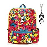 Babymel Kids Backpack Rucksack With Keyring - Floral Brights Design - Suitable From 3 Years Plus by 