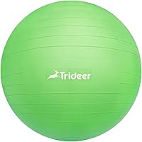 Trideer バランスボール 45/55/65/75cm（11色）厚い 耐荷重500KG アンチバースト 滑り止め フットポンプ付き ヨガボール ピラティスボール 筋トレストレッチ ダイエット ヨガ 椅子 腰痛防止 関節保護