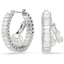 【わ】Swarovski クリスタルフープピアス(片耳欠品) Swarovski クリスタルフープピアス(片耳欠品)