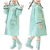 [アイムトゥイーク] レインコート キッズ 雨具 女の子 男の子 ランドセル対応 子供 防水 カッパ 通園 通学 シンプル 収納バッグ付き