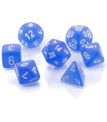 Amazon | Chessex CHX27416 ダイスフロストカリビアンブルーセット