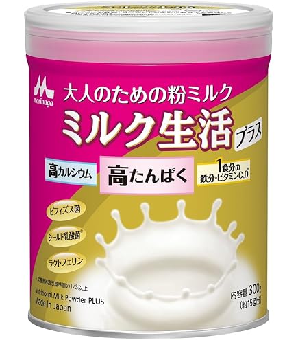 森永乳業 大人のための粉ミルク ミルク生活プラス 300g × 12缶 Amazon.co.jp: 【Amazon.co.jp限定】 森永乳業 大人のための粉ミルク