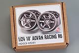 ホビーデザイン HD03-0581 1/24 18インチ アドバン レーシング R6 ホイール (レジン+メタルホイール+デカール)