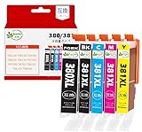 【korin本舗】BCI-380XL BCI-381XL 互換インクカートリッジ キャノン(Canon)用 インク 380 381 合計5本 TS6130 TS6230 TS6330 TS7430 TS7330 TR7530 TR8530 TR8630 TR9530 TR703