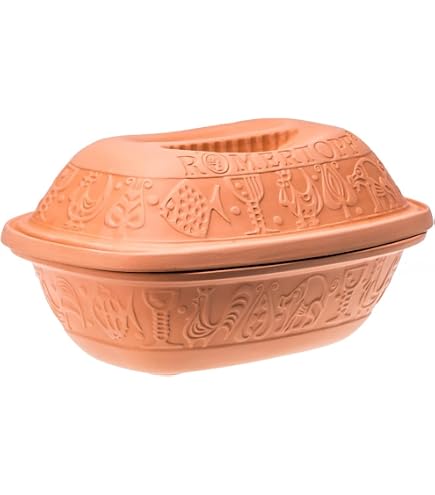 Römertopf Natural Clay Bread Baking Pot - For Baking Bread Up To 1kg (2.2 Lbs), Creates Crispy Crust & Airy Interior - View #6