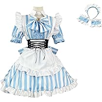 可愛い チェック柄 メイド服 高品质セット 大きい sサイズ メイド コスプレ Amazon | [JUNDOMECY] 可愛い チェック柄 メイド服 高品质セット