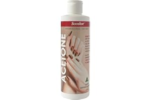Soodox 100% Pure Acetone Gel Acrylic Nail Polish Soak Off Remover 250mL | One Bottle So Many Uses!