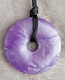 Smart Mom Teething Bling Shimmer Donut Teething Necklace (Violet Shimmer) by Teething Bling