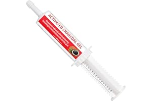 Activated Charcoal for Dogs - Pet Poisoning & Diarrhea Remedy - Dog First Aid Kit Charcoal Emergency, Ready to Absorb Toxins- 60 cc