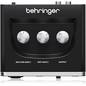 ベリンガー 2入力2出力 USBオーディオインターフェース ブラック 1-Channel UM2 U-PHORIA