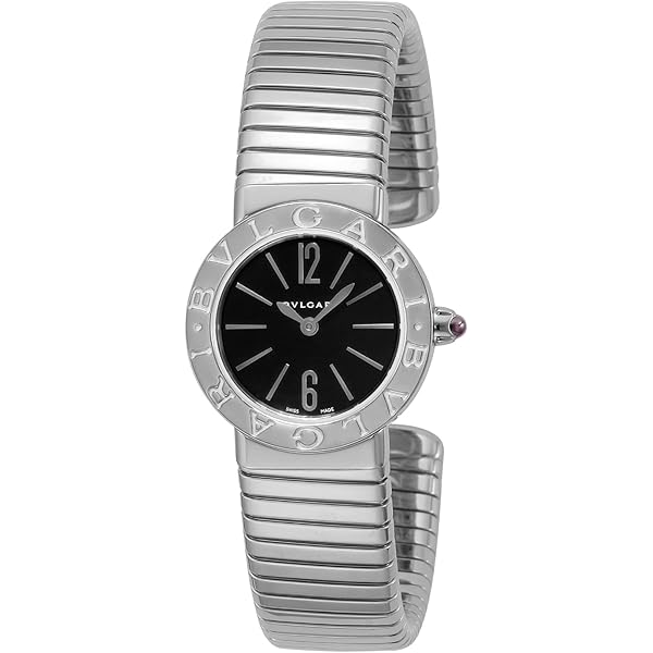 BVLGARI シルバー ブラック文字盤 時計 BVLGARI ブルガリ 時計 B-zero1 BZ35S ブラック/シルバー文字盤