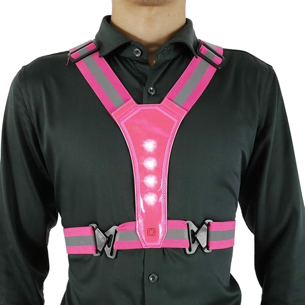 Amazon.co.jp: Steppiano LEDベスト 安全ベスト 蛍光 反射ベスト