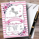 シルバー&ピンクUnicorn Invitationsベビーシャワー招待状 40 Invitations
