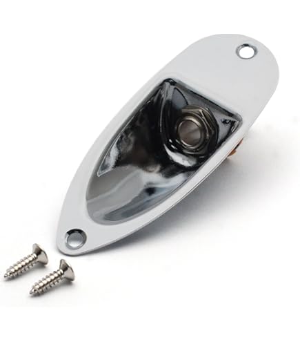 Output Input Jack Plat Socket Boat Style For Strat Style Electric Guitar Parts - Foto 10