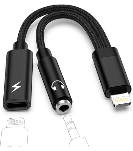 Amazon.co.jp: iPhone充電ケーブルライトニング変換アダプタ2in1