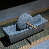 Amazon｜石臼 セット 乳鉢 青石製 ハーブすり鉢漢方薬用品 キッチン