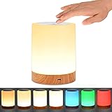 Night Light UNIFUN Touch Lamp for Bedrooms Living Room Portable Table Bedside Lamps with Rechargeable Internal Battery Dimmab