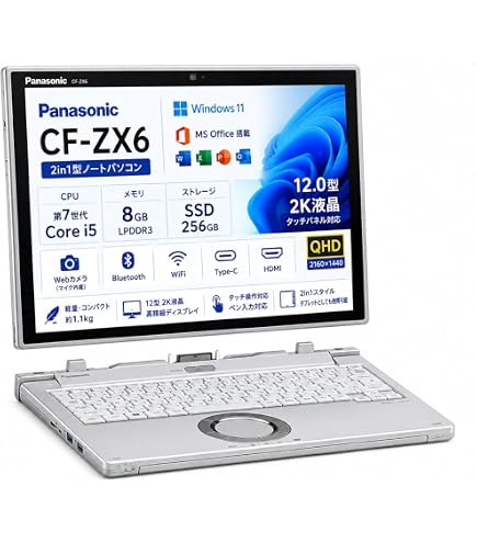 Amazon.co.jp: 【MS Office2019&Win11搭載】Panasonic Let's note CF